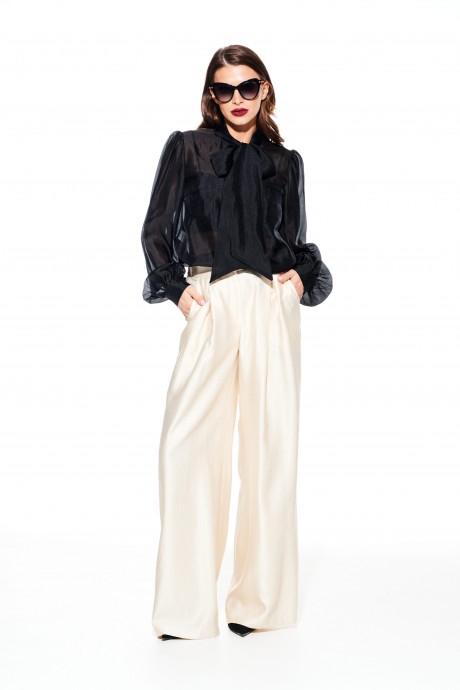 Брюки ELLETTO LIFE 2372 сливочный размер 42-50 #2