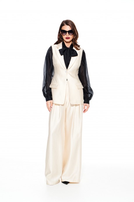 Жилетка ELLETTO LIFE 3922 сливочный размер 42-50 #4