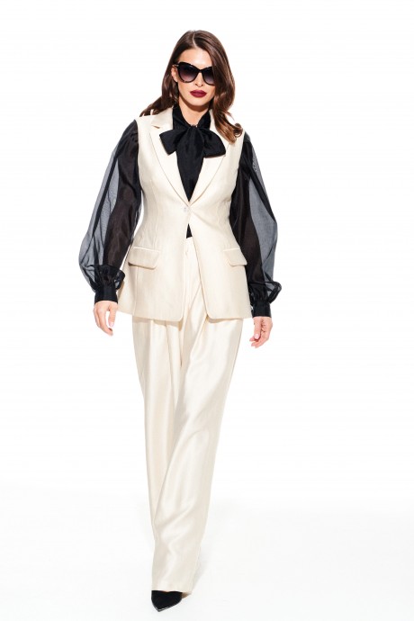 Жилетка ELLETTO LIFE 3922 сливочный размер 42-50 #6