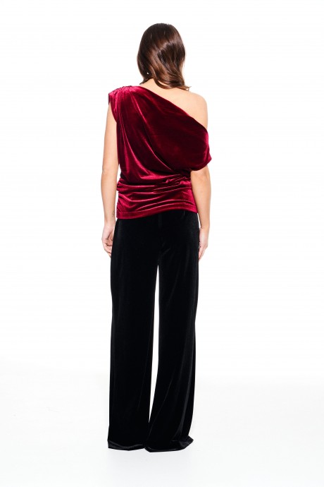 Блузка ELLETTO LIFE 3923 вишня размер 44-52 #7