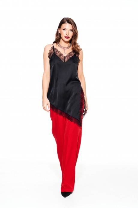 Блузка ELLETTO LIFE 3924 черный размер 42-52 #6