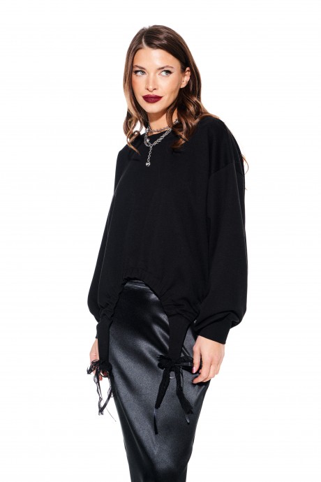 Свитшот ELLETTO LIFE 3929 черный размер 42-50 #2