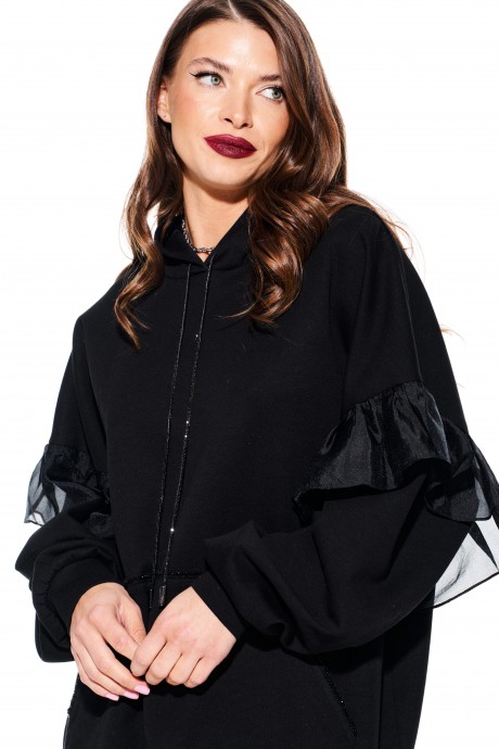 Худи ELLETTO LIFE 3930 черный размер 42-54 #3