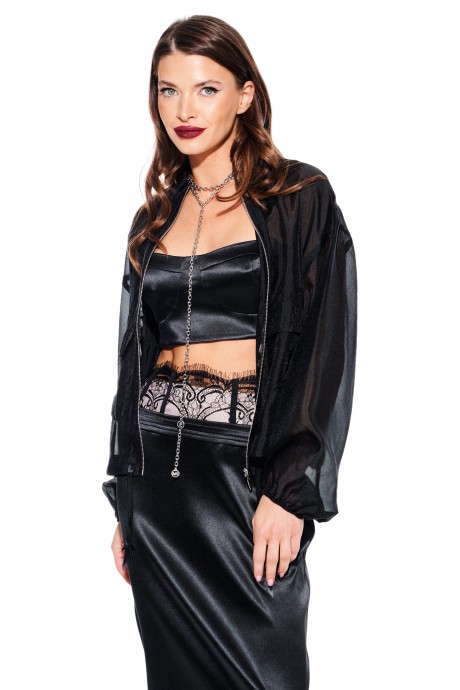 Блузка ELLETTO LIFE 3932 черный размер 42-52 #3