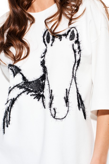 Футболка ELLETTO LIFE 3938 белый размер 42-54 #3