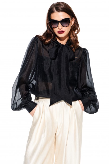 Блузка ELLETTO LIFE 3939 черный размер 42-52 #3