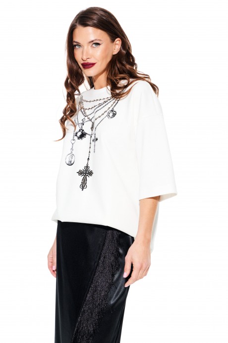 Футболка ELLETTO LIFE 3940 белый размер 42-54 #2