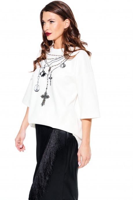 Футболка ELLETTO LIFE 3940 белый размер 42-54 #3