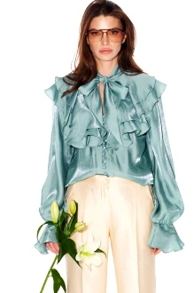 Блузка ELLETTO LIFE 3944 бирюза