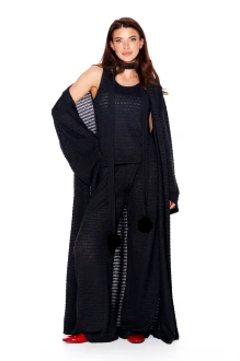 Брючный костюм ELLETTO LIFE 5339 тройка графит