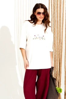 Джемпер (кофта) ELLETTO LIFE 13013 молочный