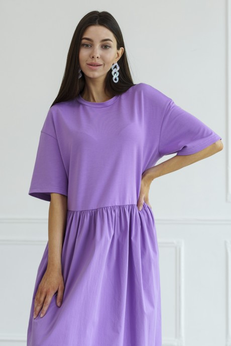 Платье Ivera Collection 1121 cиреневый размер 42-46 #5