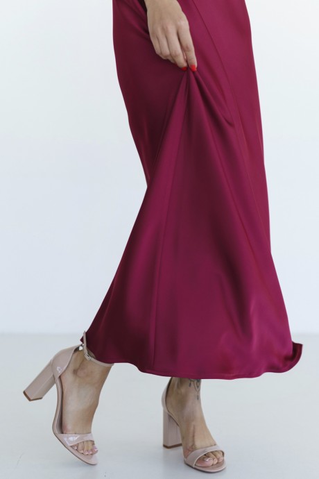 Вечернее платье Ivera Collection 1125L бургунди размер 42-50 #9