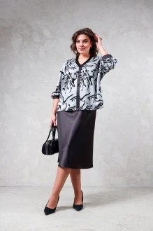 Юбочный костюм Avanti 1670 серый, черный