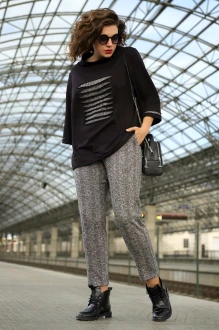 Брючный костюм Avanti 1108 -1 черный, коричневый