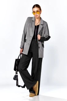 Брючный костюм DOGGI 25223 серо-черный