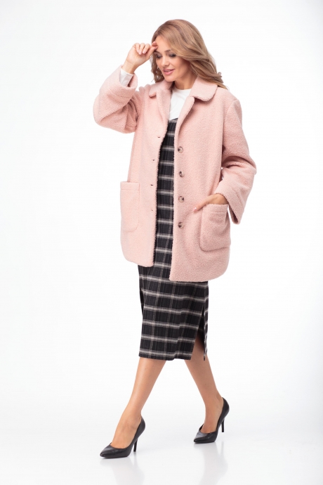 Пальто Anelli 769 розовый размер 42-50 #1
