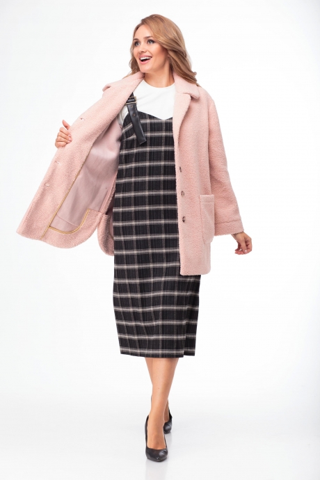 Пальто Anelli 769 розовый размер 42-50 #2