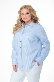 Рубашка Anelli 893 голубая полоска #1