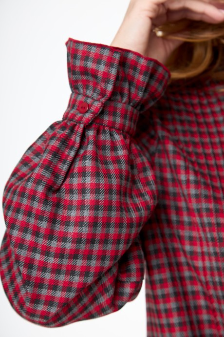 Платье Anelli 977 красный размер 48-54 #4