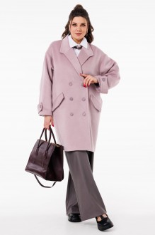 Пальто Anelli 1495 грязно-розовый #1