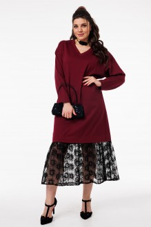 Платье Anelli 1739 винный #1