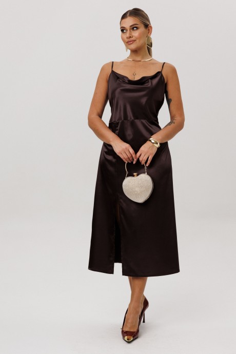 Вечернее платье Anelli 1586 шоколад размер 42-52 #2