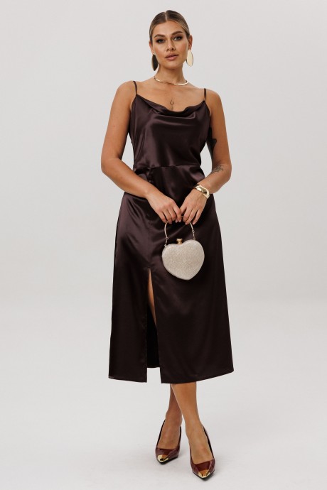 Вечернее платье Anelli 1586 шоколад размер 42-52 #4