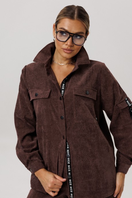 Рубашка Anelli 1746 капучино размер 46-56 #3