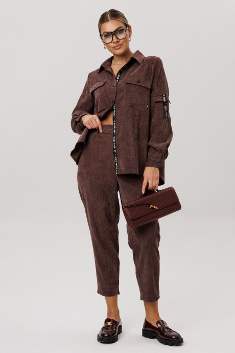 Рубашка Anelli 1746 капучино размер 46-56 #6