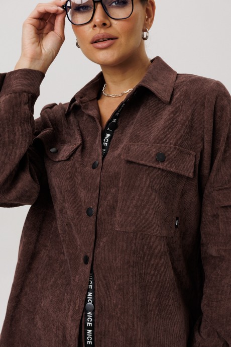 Рубашка Anelli 1746 капучино размер 46-56 #9