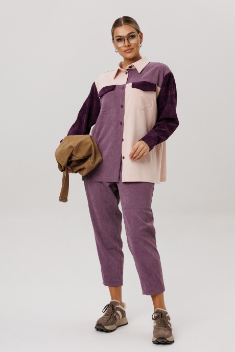 Рубашка Anelli 1748 сирень размер 44-58 #5