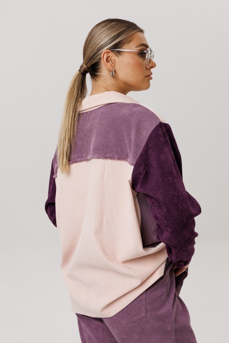 Рубашка Anelli 1748 сирень размер 44-58 #9