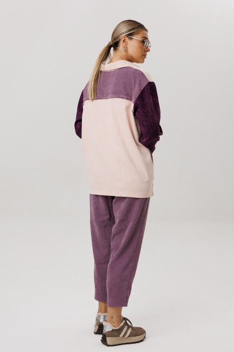 Рубашка Anelli 1748 сирень размер 44-58 #10