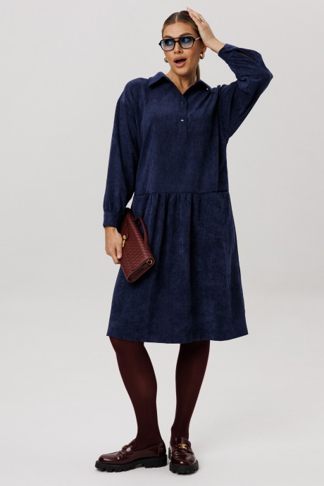 Платье Anelli 1730 темно-синий размер 42-54 #4