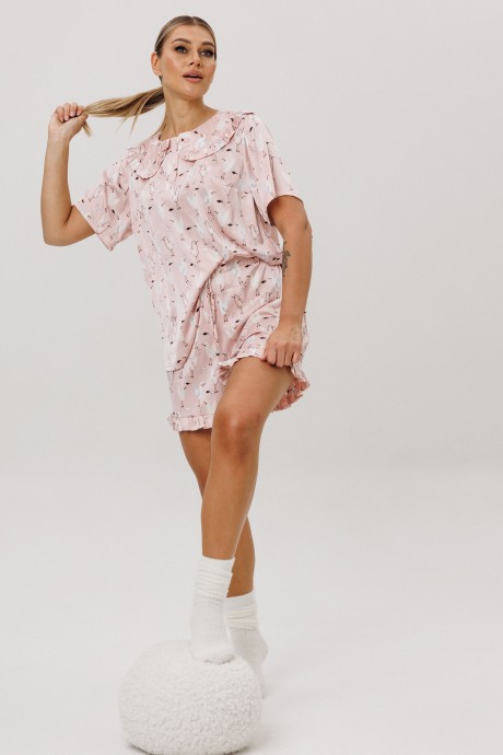 Пижама Anelli 1749 двойка розовый размер 44-52 #4