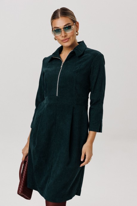 Платье Anelli 1542 темно-зеленый размер 46-52 #5