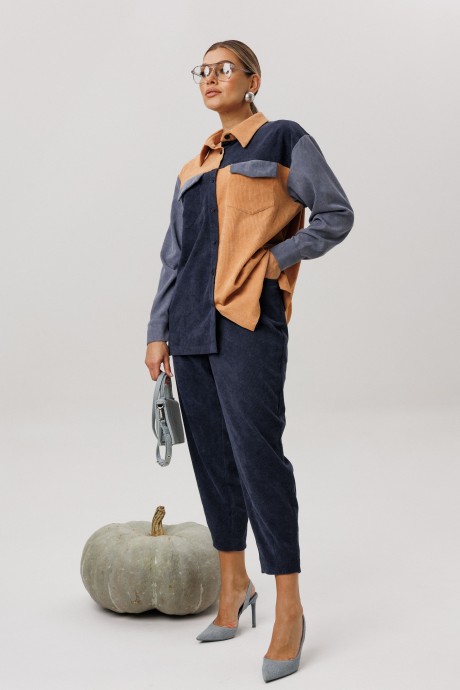 Брюки Anelli 1747 темно-синий размер 44-58 #4