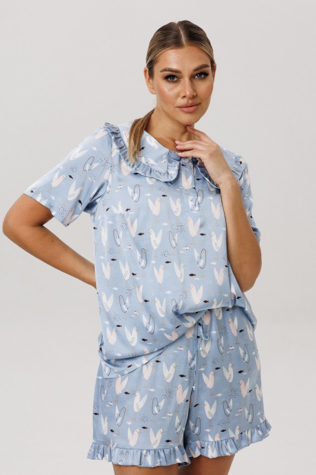 Пижама Anelli 1749 двойка голубой размер 44-52 #2