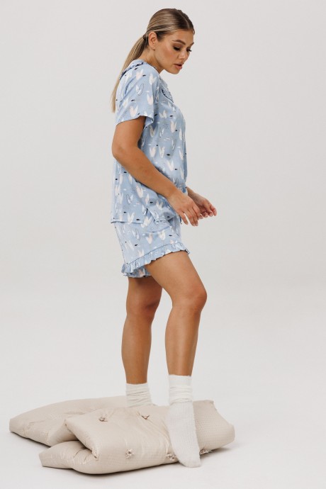 Пижама Anelli 1749 двойка голубой размер 44-52 #5