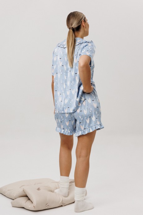 Пижама Anelli 1749 двойка голубой размер 44-52 #6