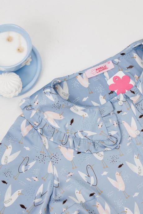 Пижама Anelli 1749 двойка голубой размер 44-52 #9