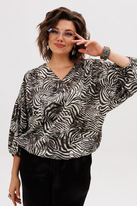Блузка Anelli 1676.1 принт размер 50-62 #2