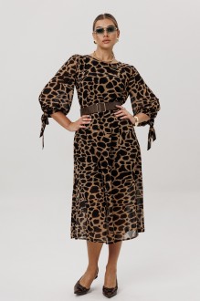 Платье Anelli 1733 Графичный леопард #1