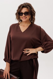 Блузка Anelli 1662 бельгийский шоколад