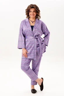 Брючный костюм Anelli 1706 двойка лаванда