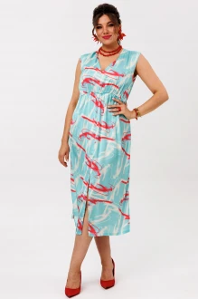 Платье Anelli 1645 бирюзовый
