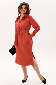 Платье Anelli 1834 терракотовый