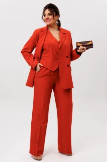 Брючный костюм Anelli 1642 тройка оранжевый