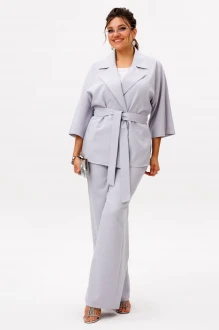 Брючный костюм Anelli 1672 тройка сиреневый